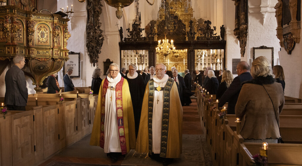 Peter Birch og Biskop over Københavns Stift Peter Skov Jakobsen ved bispevielse