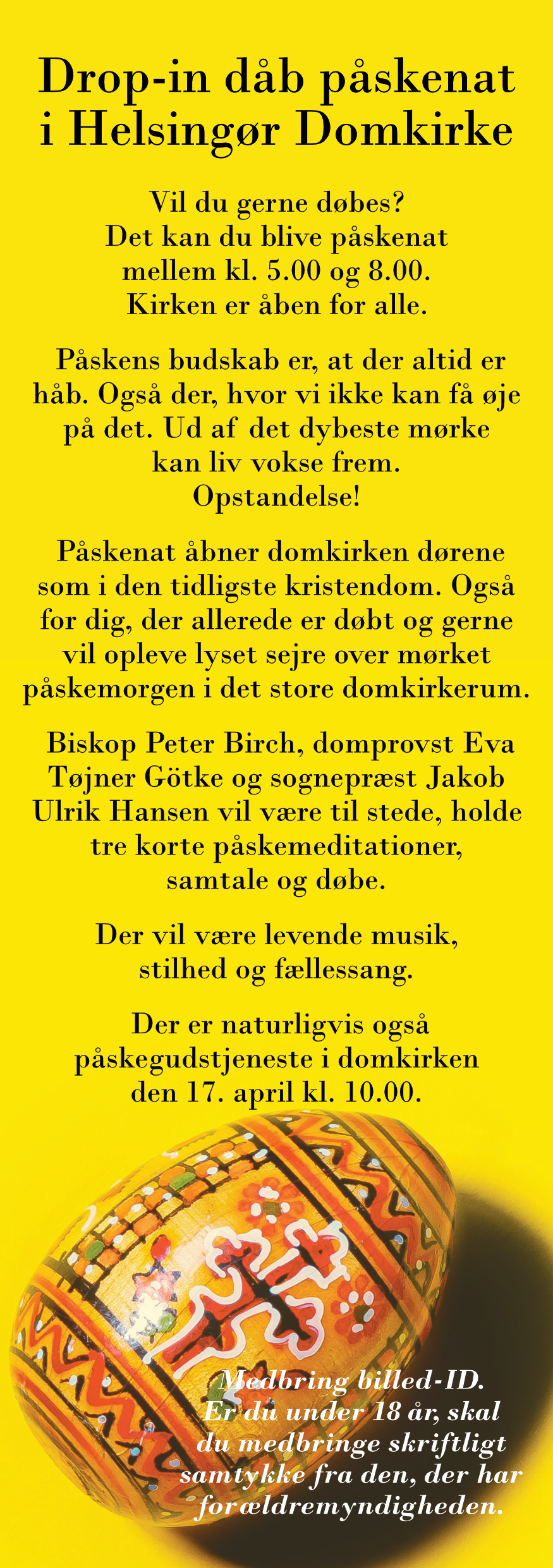 Drop-in dåb påskenat